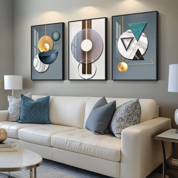 Modern Abstract 3-Piece Wall Art Set