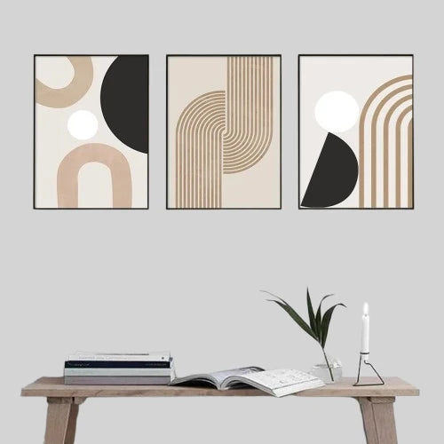 3-Piece Minimalist Abstract Wall Art